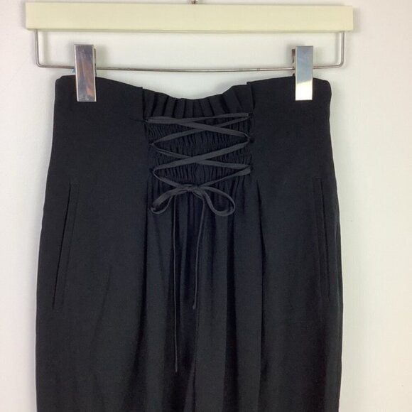 BABATON ARITZIA BLACK WIDE LEG HIGH WAIST PANTS S - Picture 3 of 9